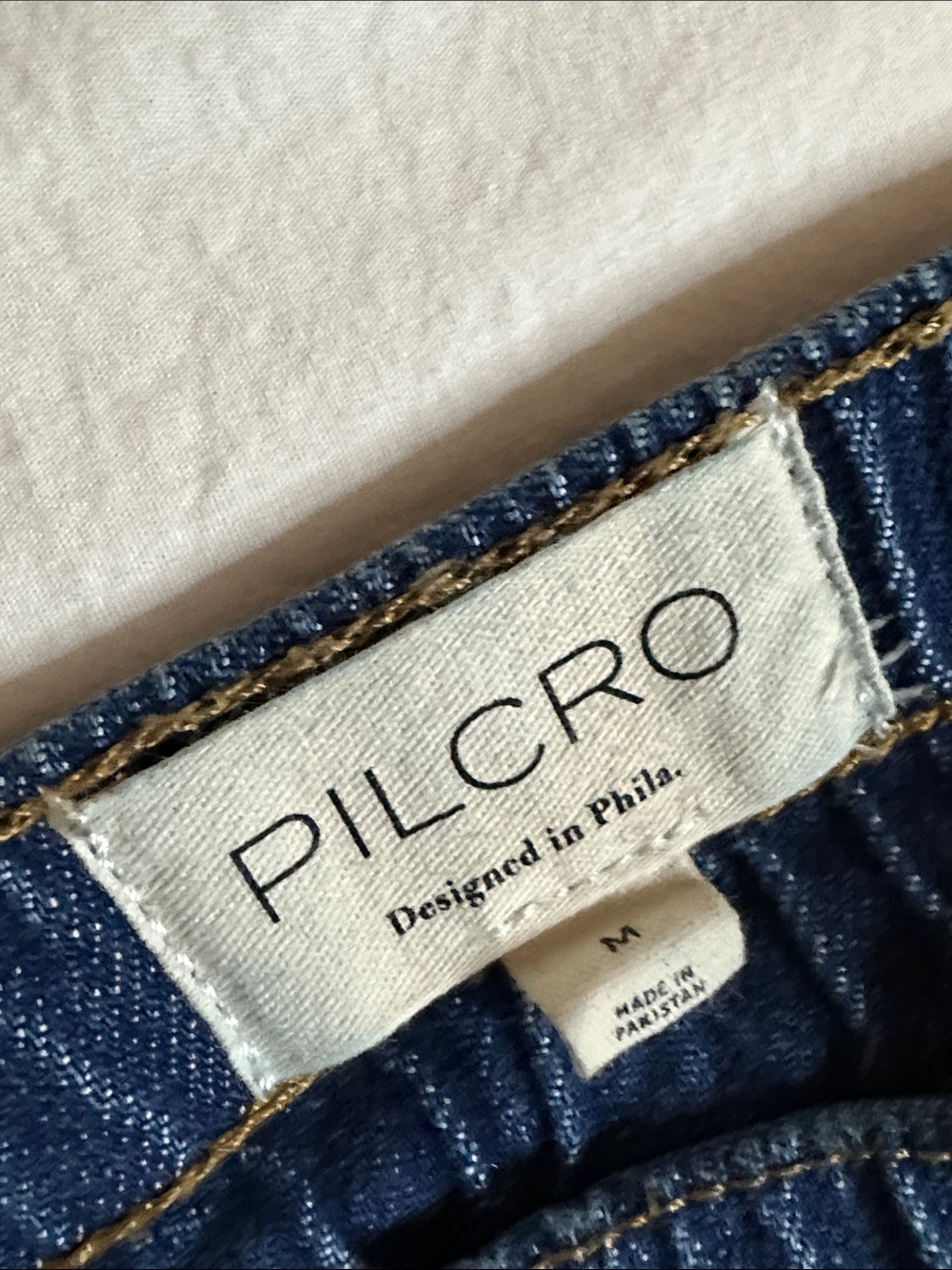 Pilcro Relaxed Drawstring Pull On Barrel Jeans Size M - Picture 6 of 15